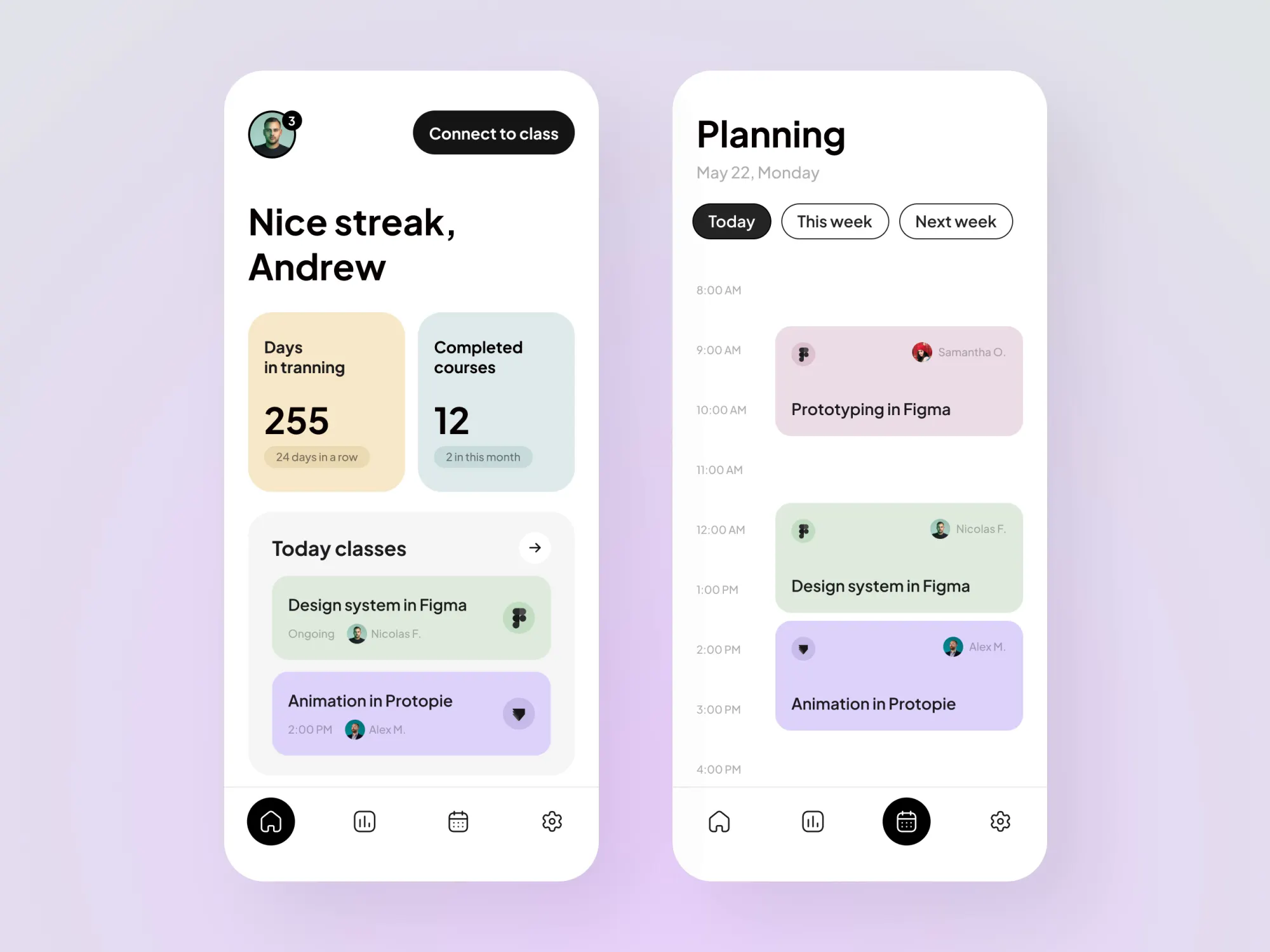 Restaurant ordering app UI